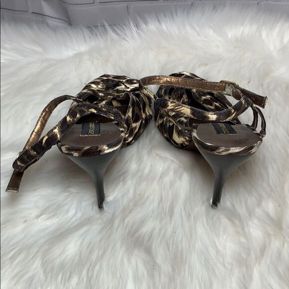 Steve Madden Luxe Clara Cheetah Peep Toe Shoes 8.5 - Picture 3 of 6